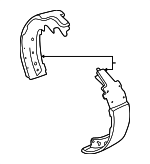 5003780AA - Brakes: Brake Shoes for Dodge: B1500, B2500, Durango Image