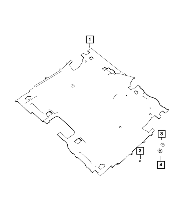 6VU971X7AA - : Rear Floor Carpet for Mopar Image