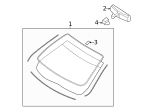 F7AZ17698BA - Body: Mirror Inside Bracket for Ford Image