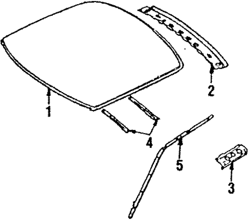 Roof & Components for 1985 Subaru XT #0