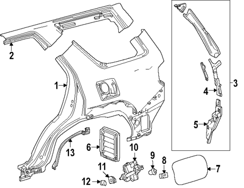 Quarter Panel & Components for 2025 Toyota 4Runner #0