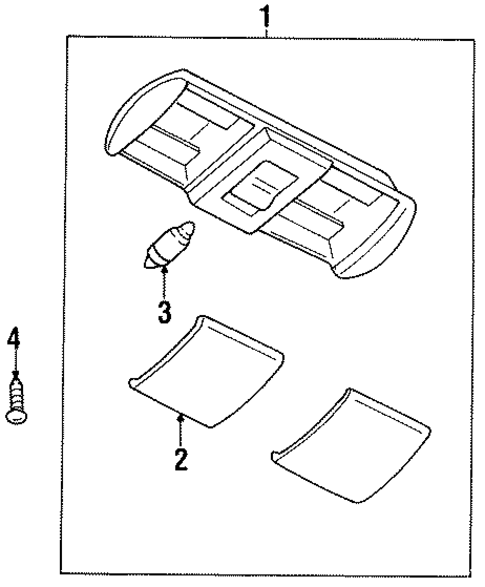 Overhead Console for 1995 Mitsubishi Galant #1