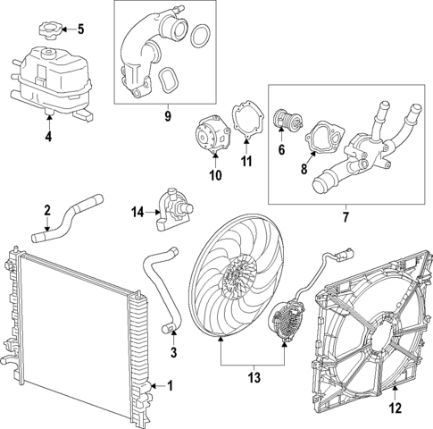 Radiator & Components for 2024 Buick Enclave #2