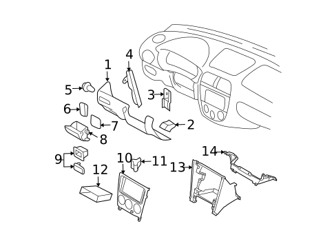 Instrument Panel for 2007 Subaru Impreza #1