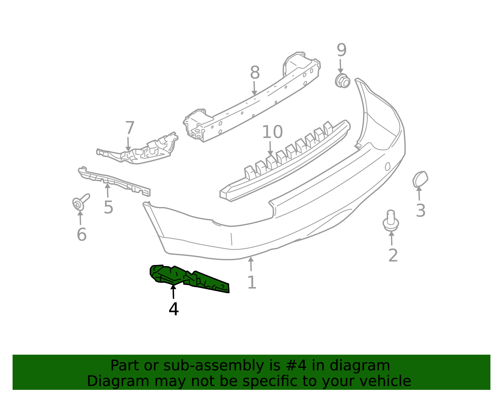 thumbnail image 2 of Genuine Subaru Front Bumper Hole Cover Insert – 2006-2007 B9 Tribeca – OEM 57731XA00A (Japan) 2 of 4
