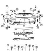 68421851AA - : Rear Valance for Dodge: Charger Image