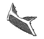 5310206550 - Body: Lower Grille for Toyota Image image