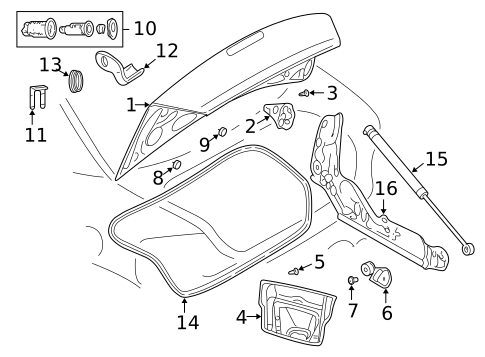 Wiper & Washer Components for 2002 Dodge Stratus #1