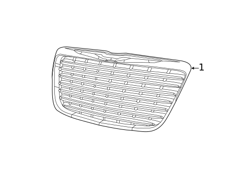 Grille & Components for 2012 Chrysler 300 #0