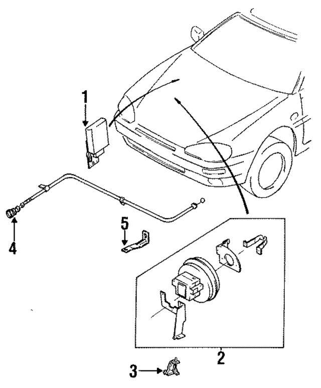 BR70663AXA - Electrical: Actuator Assembly Lower Brace for Mazda Image