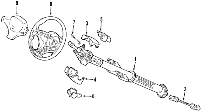 BA65KX8 - Steering: Upper Shroud for Mopar Image