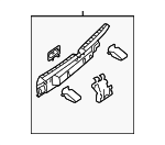 5C68634599B9 - Body: Rear Body Trim for Volkswagen: Jetta Image