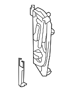 17117507973 - Cooling System: Mount Plate for BMW: 525i, 525xi, 528i, 528i xDrive, 528xi, 530i, 530xi, 535i, 535i xDrive, 535xi, 545i, 645Ci, 745i, 745Li, 750i, 750Li, 760i, 760Li Image