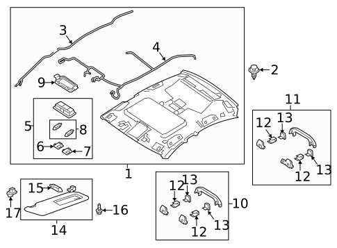 Interior Trim - Roof for 2016 Mazda 6 #0