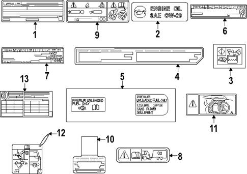 Labels for 2024 Lexus GX550 #0