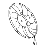 5QM121203H - Cooling System: Engine Cooling Fan Assembly for Volkswagen: Golf, Golf Alltrack, Golf SportWagen, GTI, Jetta, Taos Image