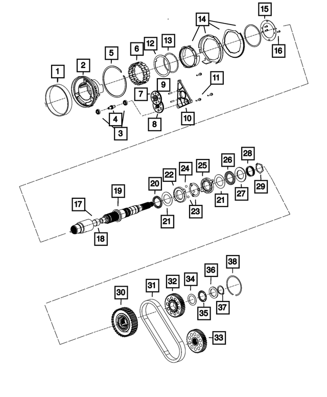 68089695AB - Transfer Case and Power Transfer Unit: Needle Bearing for Mopar Image