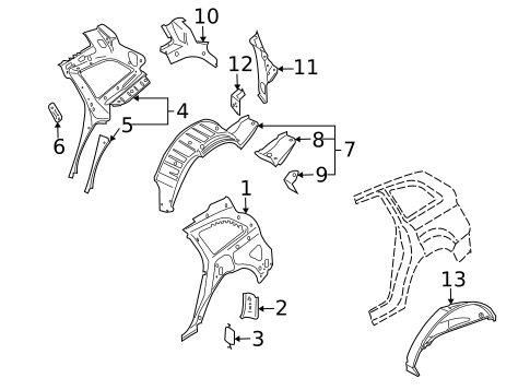 Inner Structure for 2009 Audi Q7 #0