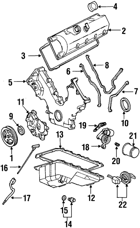 thumbnail image 2 of Ford Genuine 3L3Z-6710-AA Engine Oil Pan Gasket – 4.6L/5.4L V8 – F-150, E-Series, Super Duty 2 of 5