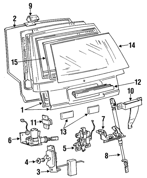 Exterior Trim - Lift Gate for 1990 Dodge Colt #0