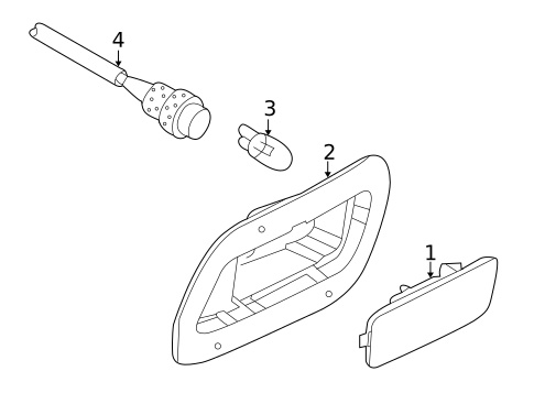Side Marker Lamps for 2012 Volkswagen Golf R #0
