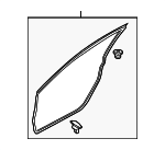 GHP959760C - Body: Door Weather-strip for Mazda: 6 Image