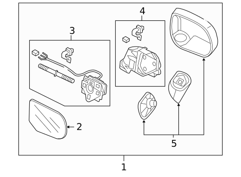 Outside Mirrors for 2010 Honda Civic #0