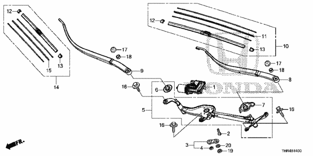 Front Wiper for 2021 Honda Odyssey #0