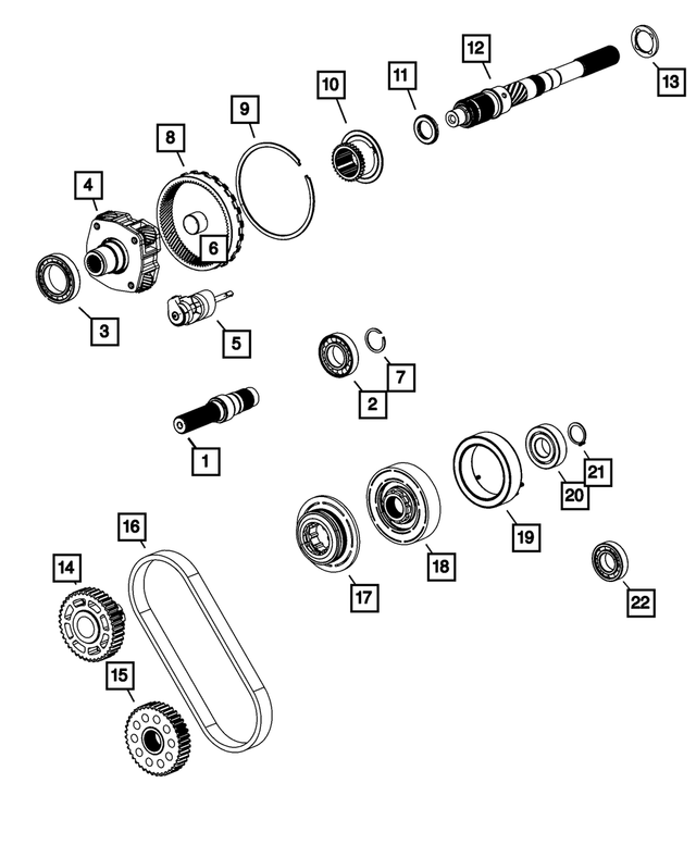 68055260AB - BW 44-45; Transfer Case: Output Shaft Bearing for Mopar Image