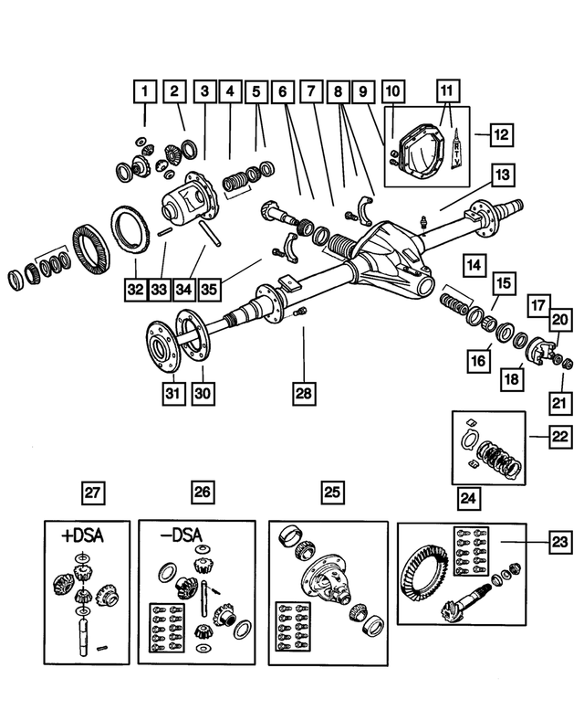 3640792 - Rear Axle: Differential Cover Plug for Mopar Image