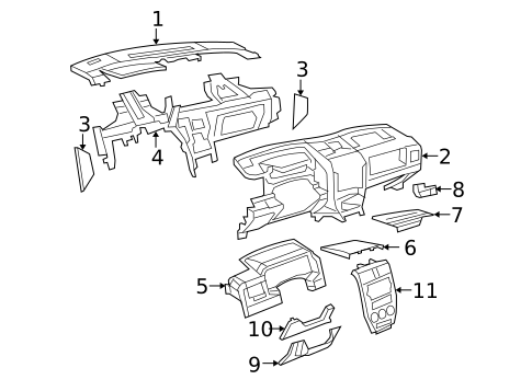 Instrument Panel for 2007 Jeep Compass #0