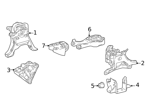 Engine & Trans Mounting for 2021 Toyota C-HR #0