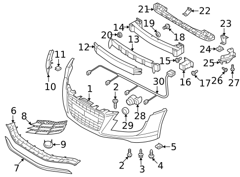 Bumper & Components - Front for 2011 Audi R8 #0