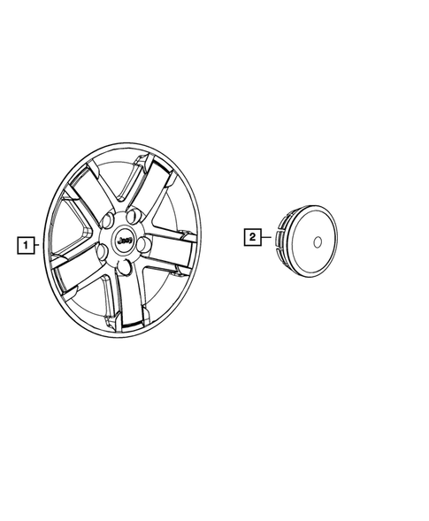 Wheel Covers and Center Caps for 2009 Jeep Commander #0