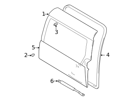 Door & Components for 2003 Suzuki Grand Vitara #2