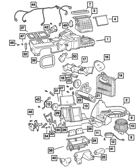 Air Conditioner and Heater Units for 2001 Jeep Grand Cherokee #1