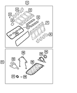 68532010AA - Engine: Engine Gasket Kit for Mopar Image
