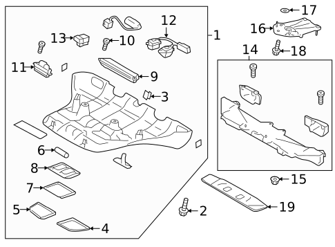 Overhead Console for 2022 Subaru Impreza #0