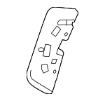 LR101130 - Body: Lower Trim Side Support for Land-Rover Image