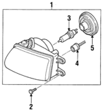 8972084273 - : Headlamp Assembly for Honda: Passport Image