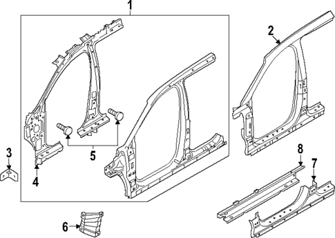 Rocker for 2020 Hyundai Santa Fe #0