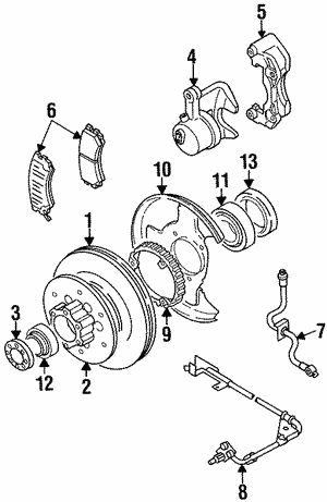 Rear Parking Brake Shoe For Isuzu Trooper (1992-2002) & VehiCROSS (1999-2001) – Direct Fit Replacement