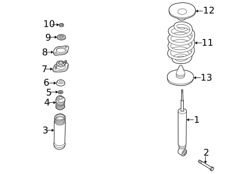 Shocks & Components for 2008 BMW Z4 #0