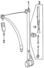 14086061859A86 - Electrical: Outer Belt Assembly for Mercedes-Benz Image