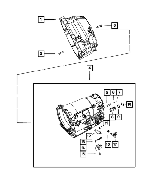 Case, Extension, Oil Pan, and Indicator (Dipstick) for 2014 Dodge Challenger #0