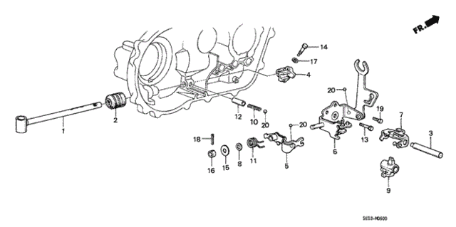 MT Shift Arm - Shift Rod for 1988 Honda Accord #0