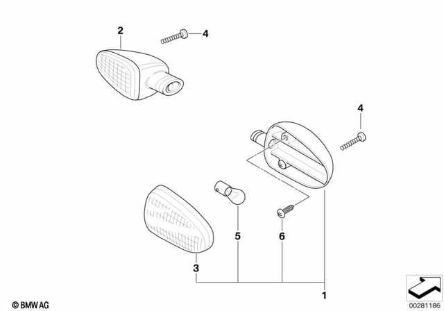 63132306917 - Lights: Turn Indicator - Chrom for BMW-Motorrad Image