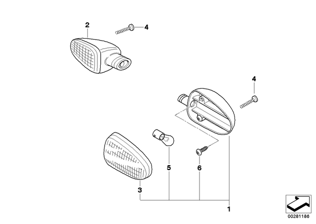 63132306917 - Lights: Turn Indicator - Chrom for BMW-Motorrad Image