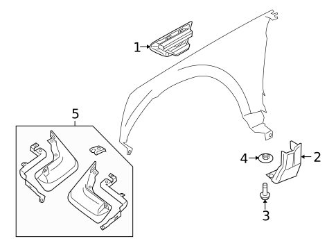 Exterior Trim - Fender for 2009 Land Rover LR2 #0