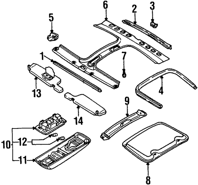 9168130P00 - Body: Sunshade for Nissan: 300ZX Image